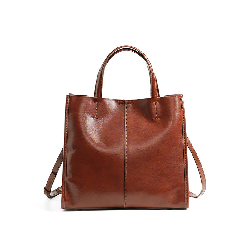 Cabas Taygète Pervenche Paris – cuir tanné végétal – photo 8