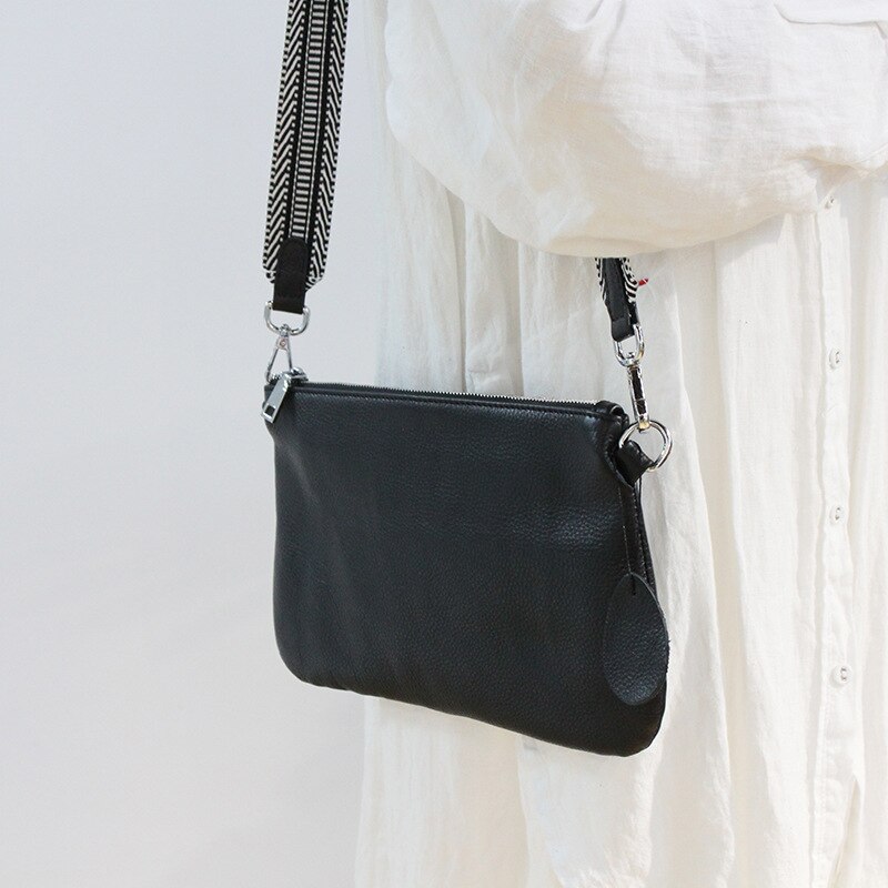 Sac Shaula Pervenche Paris – cuir à large bandoulière – photo 5