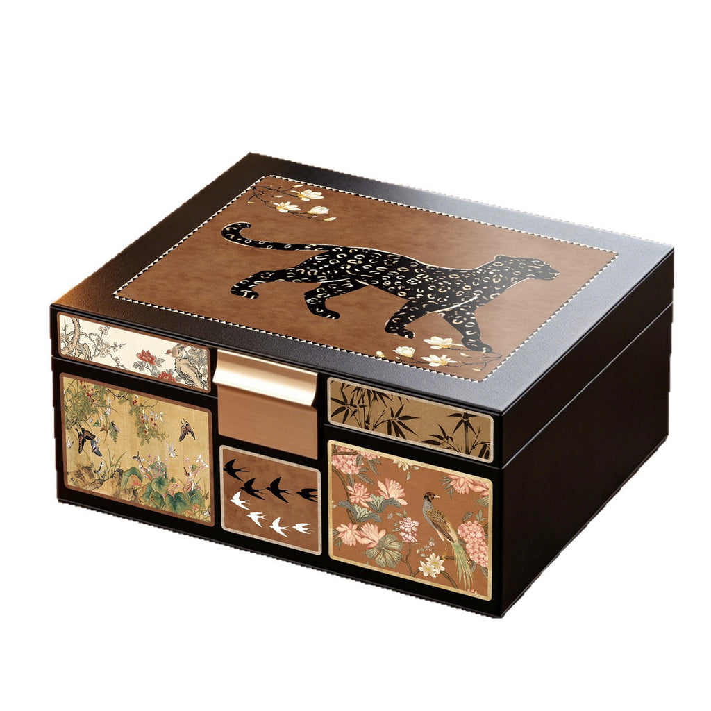 Coffret Moldavite Pervenche Paris – style ancien à tiroirs