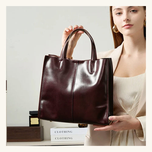 Cabas Taygète Pervenche Paris – cuir tanné végétal – photo 2