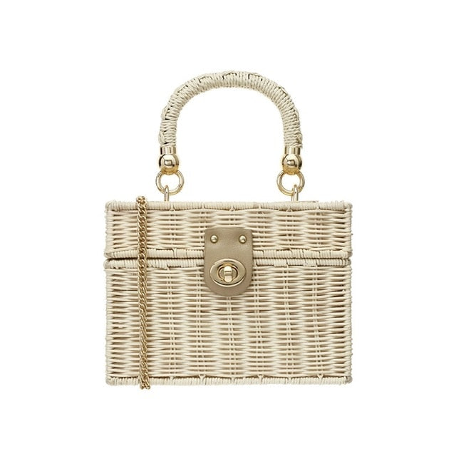 Sac Larimar Pervenche Paris – tressage effet paille – photo 7