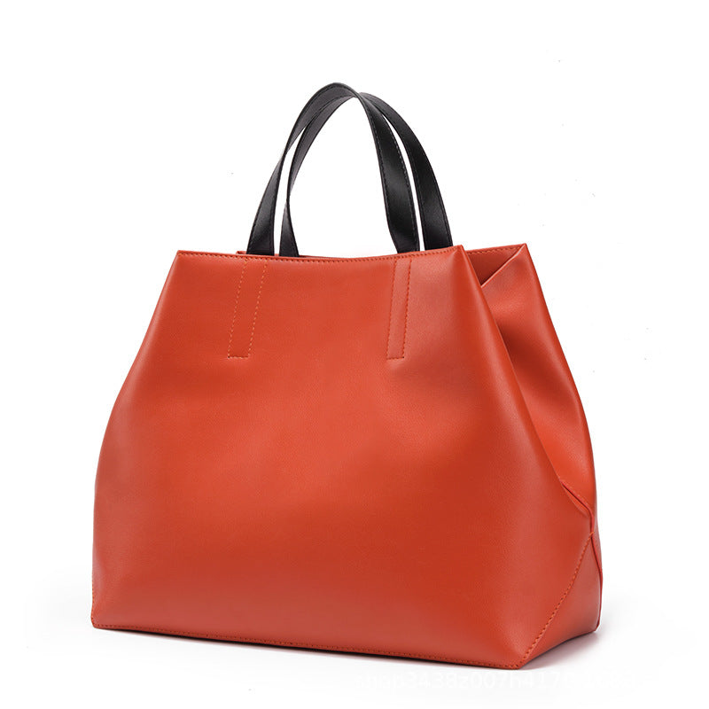 Sac Atlas Pervenche Paris – cuir grand format