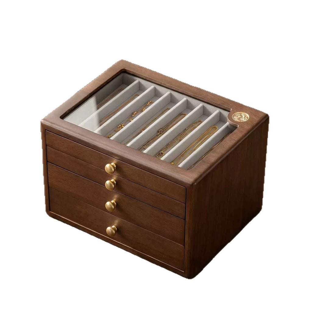 Coffret Benitoïte Pervenche Paris – bois massif à tiroirs