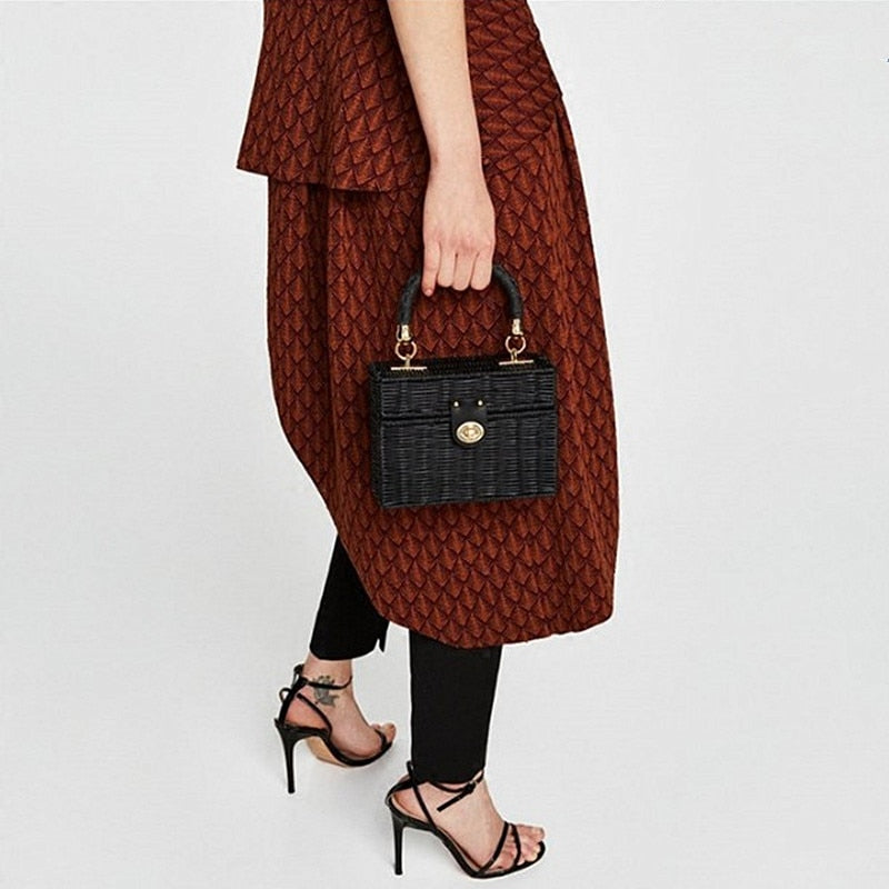 Sac Larimar Pervenche Paris – tressage effet paille – photo 3