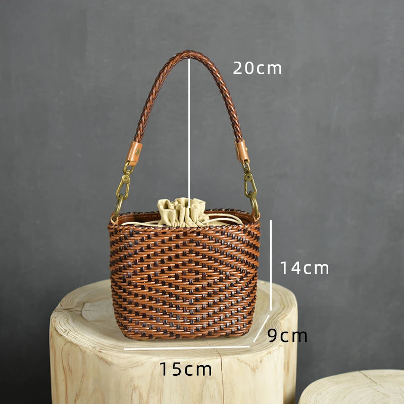 Sac Spessartite Pervenche Paris – bandoulière cuir artisanal – photo 6