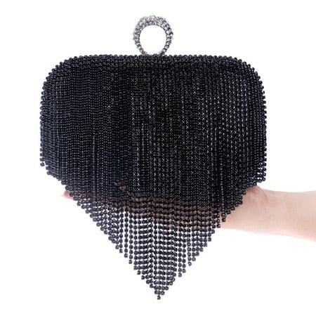Pochette Alnilam Pervenche Paris – bague sertie de strass – photo 8
