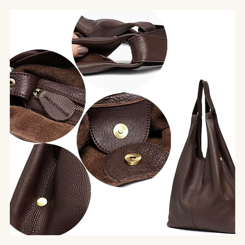 Sac Aquila Pervenche Paris – cuir de vachette souple – photo 3