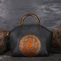 Sac Pégase Pervenche Paris – cuir travaillé main – photo 7