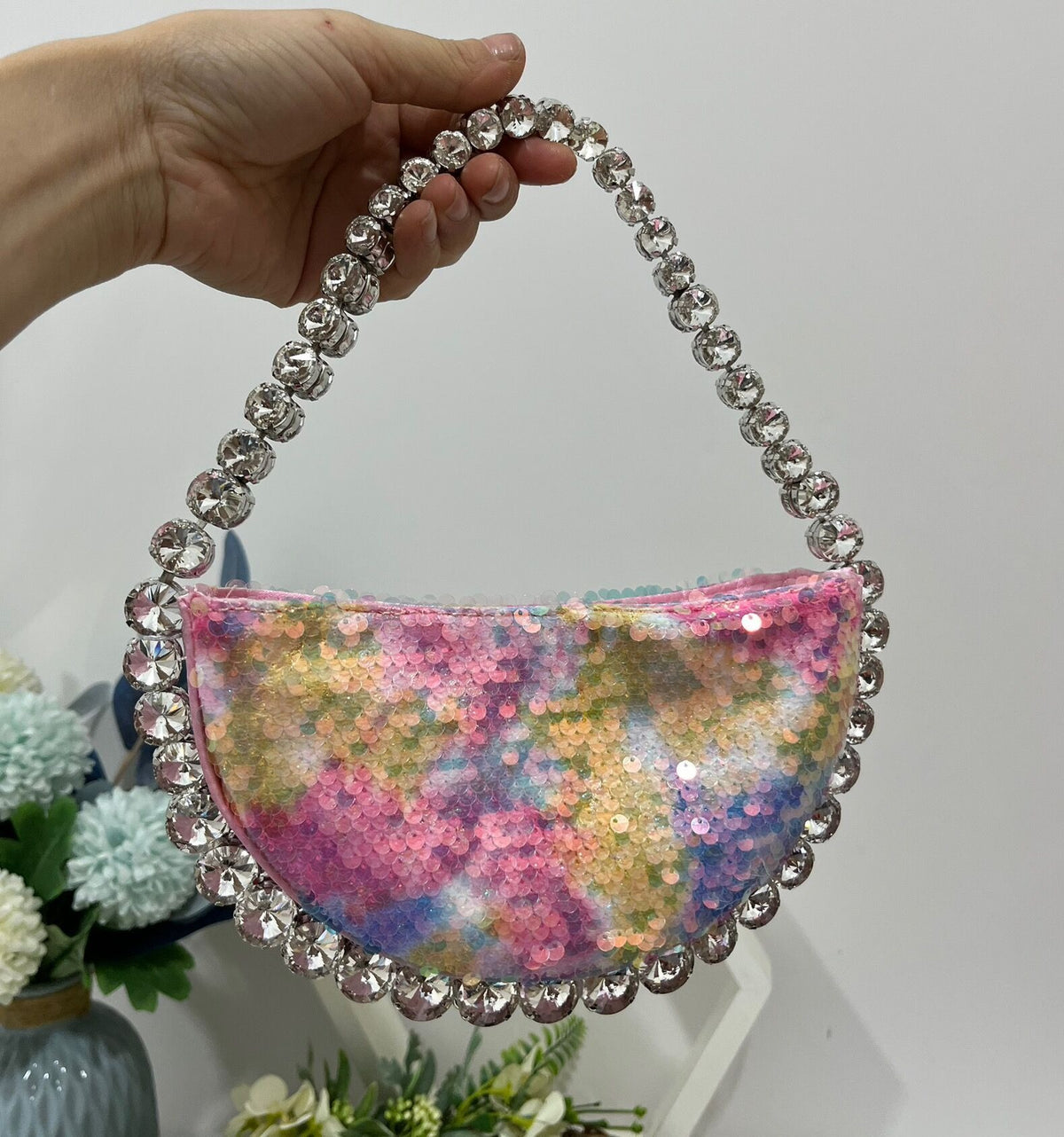 Sac Alnitak Pervenche Paris – porté épaule scintillant – photo 5