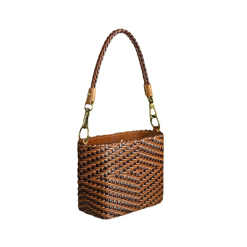 Sac Spessartite Pervenche Paris – bandoulière cuir artisanal