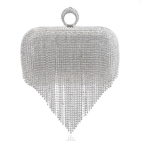 Pochette Alnilam Pervenche Paris – bague sertie de strass