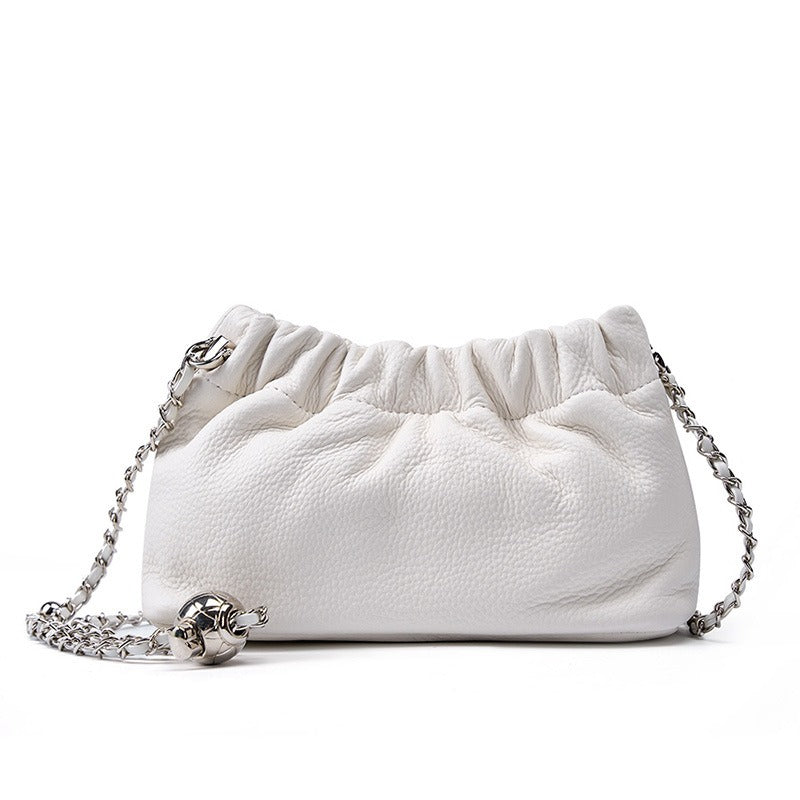 Sac Fomalhaut Pervenche Paris – plissé nuage à chaîne – photo 4