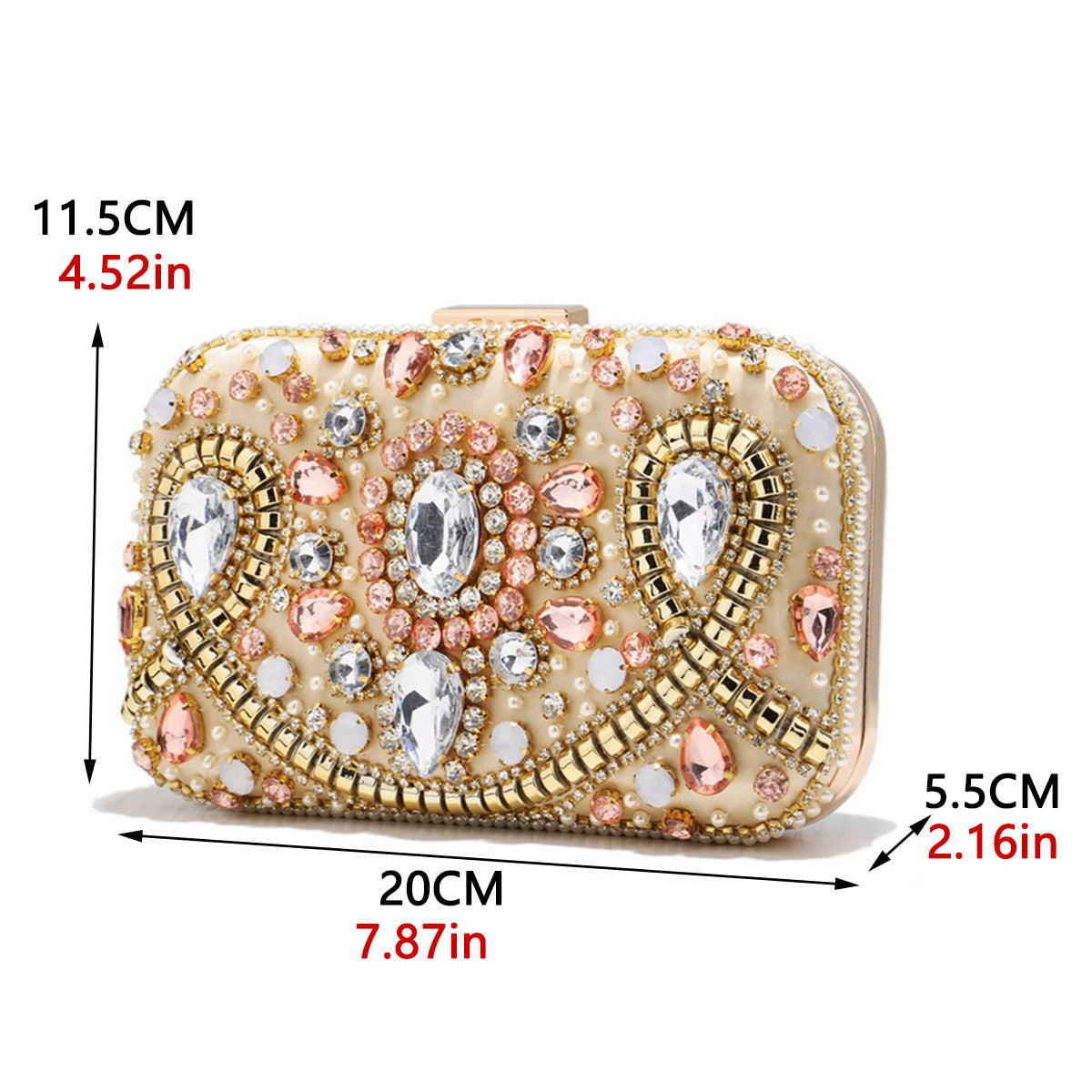 Pochette Alphard Pervenche Paris – brodée main – photo 4