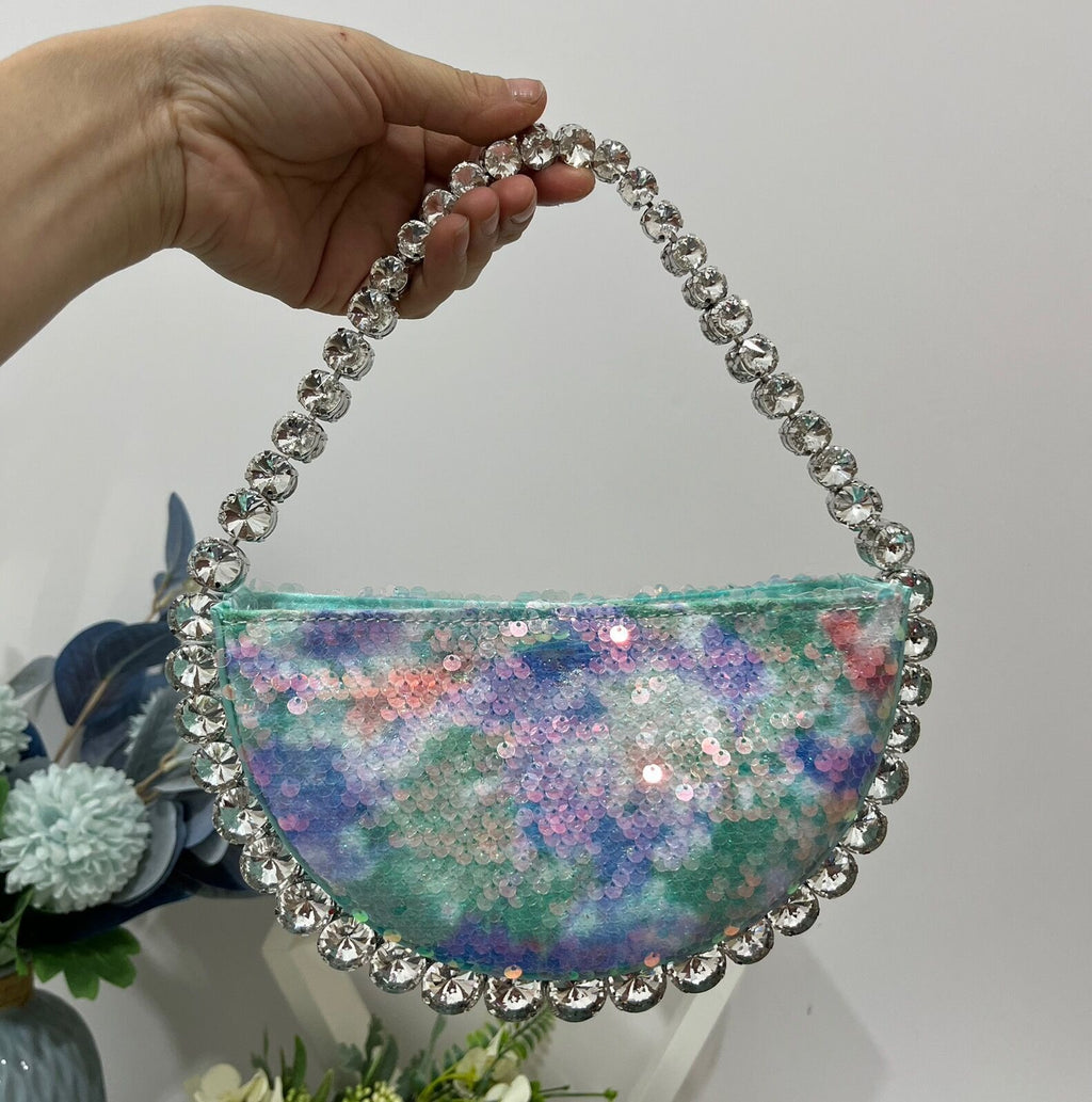 Sac Alnitak Pervenche Paris – porté épaule scintillant – photo 4