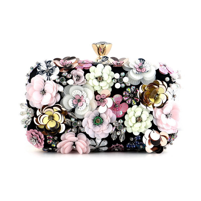 Pochette Rhodolite Pervenche Paris – soirée ornée de fleurs – photo 2