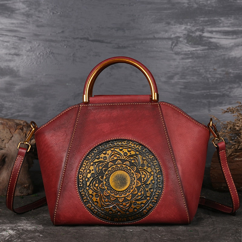 Sac Pégase Pervenche Paris – cuir travaillé main – photo 6