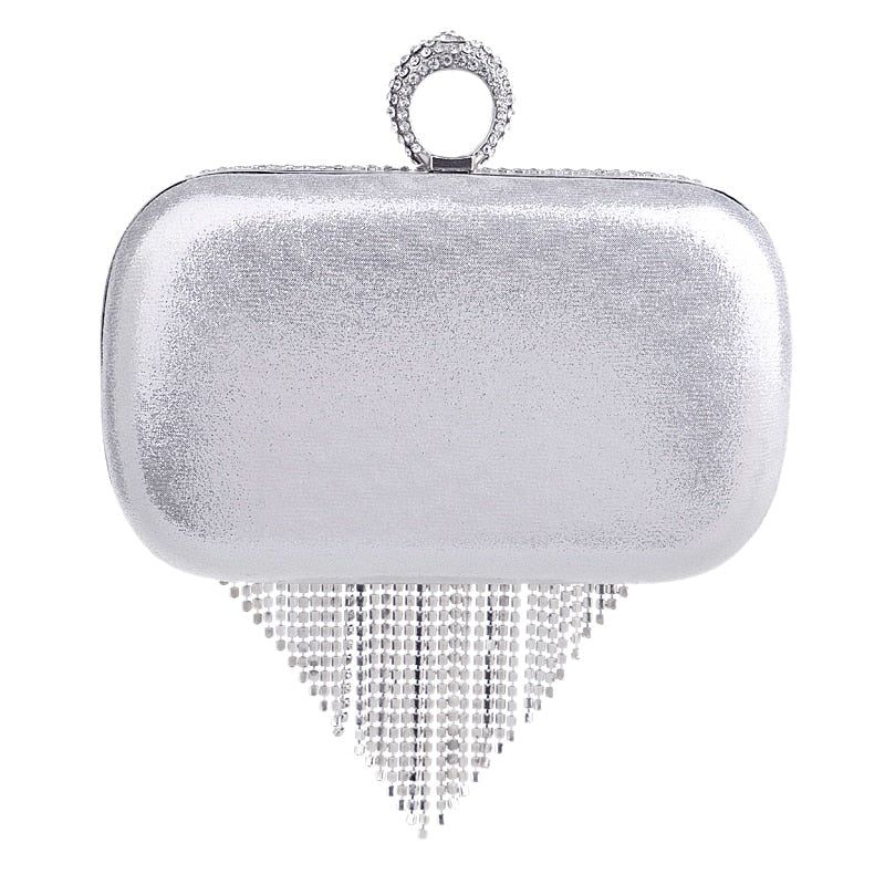 Pochette Alnilam Pervenche Paris – bague sertie de strass – photo 3