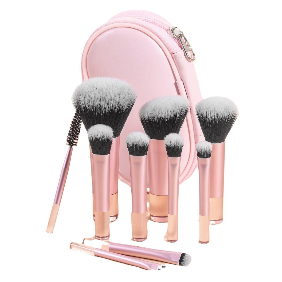 Pinceaux Morganite Pervenche Paris – rose avec pochette – photo 2