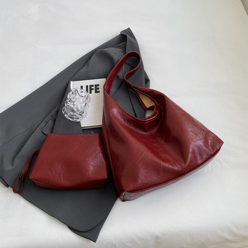Sac Rigel Pervenche Paris – porté épaule et sa pochette – photo 8