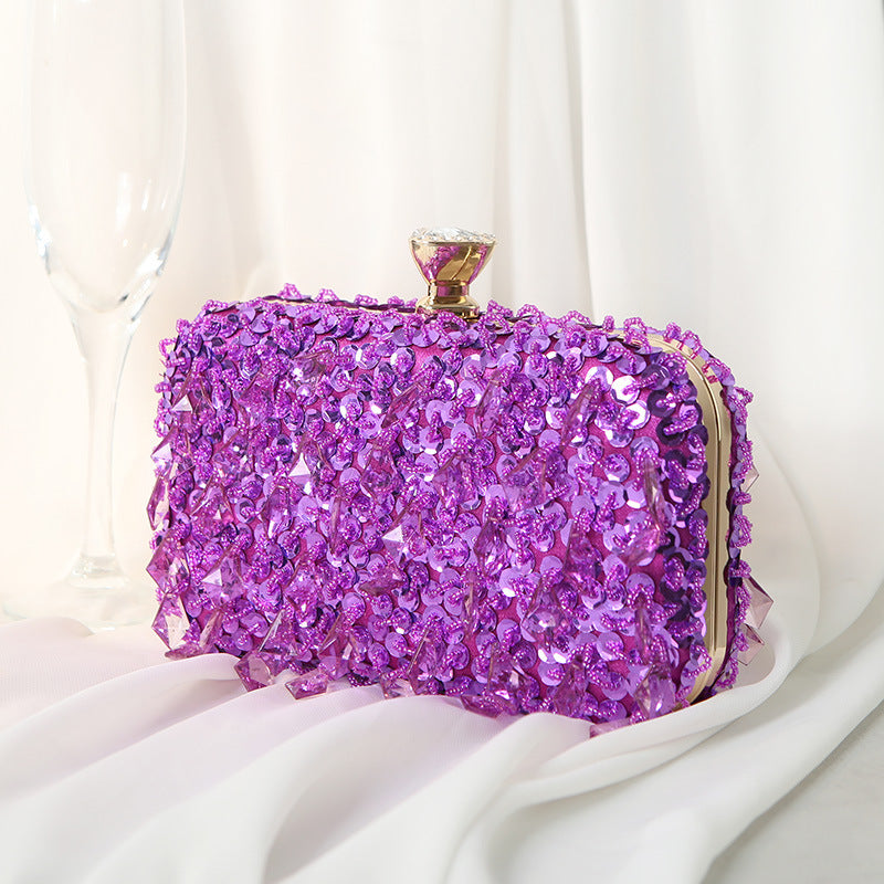 Sac Hamal Pervenche Paris – satin de soirée – photo 8