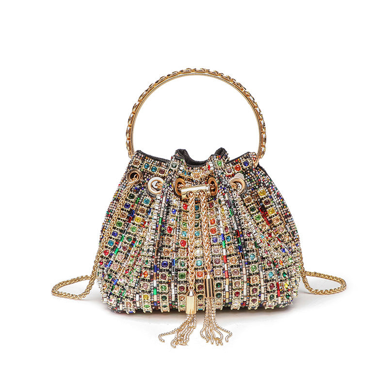 Sac Saiph Pervenche Paris – seau à strass – photo 12