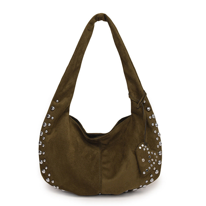 Sac Améthyste Pervenche Paris – porté épaule velours – photo 3