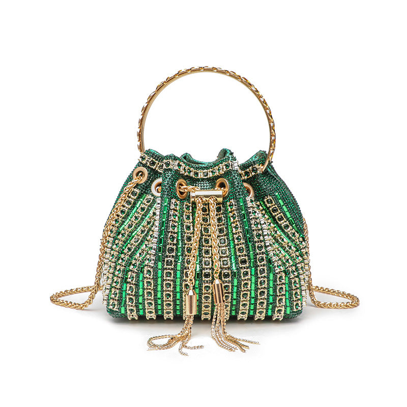Sac Saiph Pervenche Paris – seau à strass – photo 9