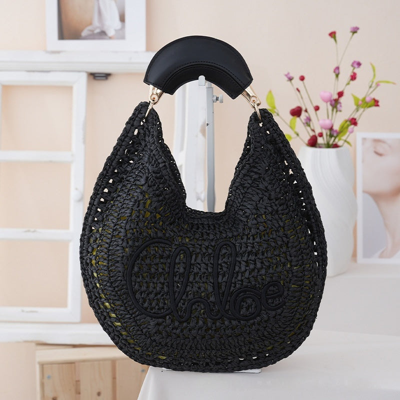 Sac Alkaid Pervenche Paris – paille ovale – photo 3