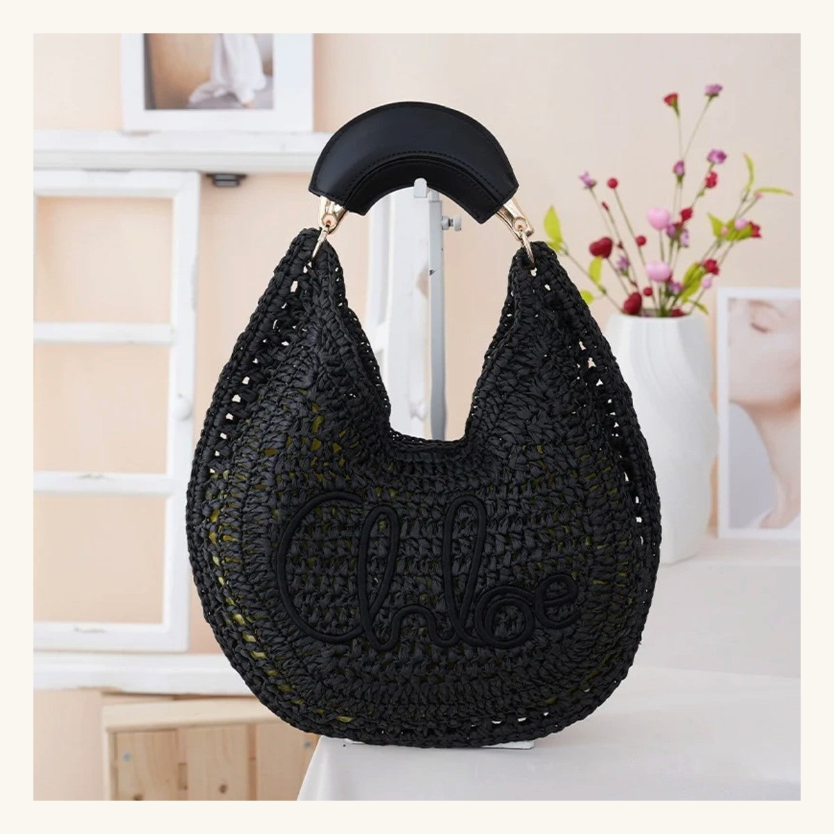 Sac Alkaid Pervenche Paris – paille ovale – photo 3