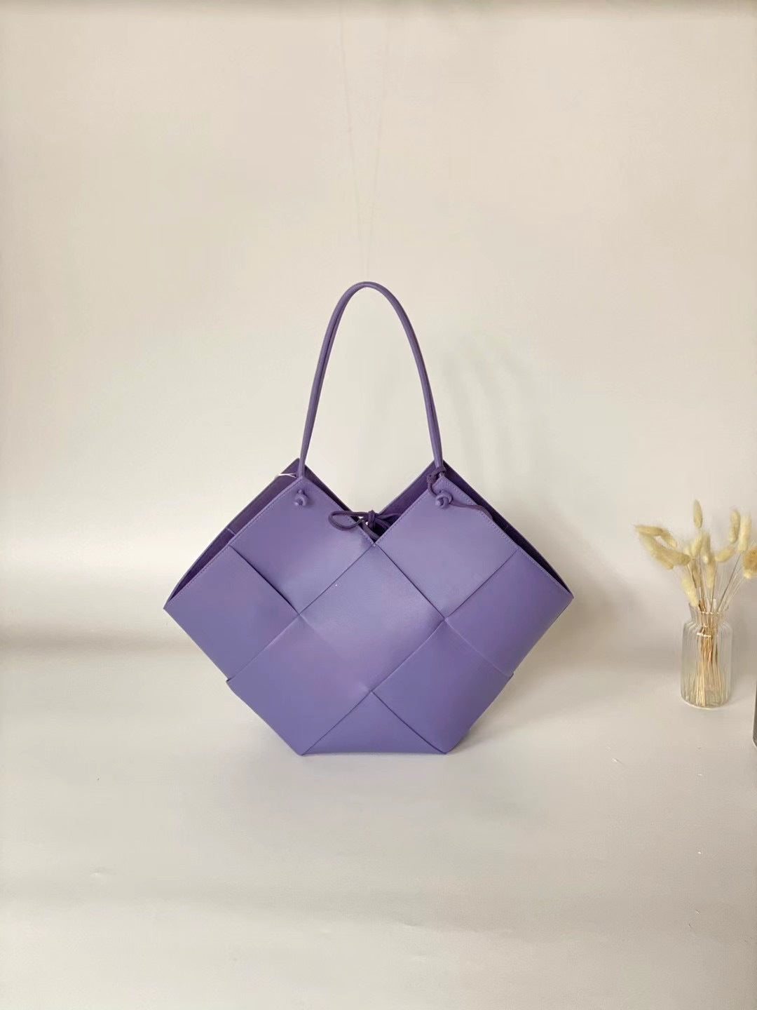 Sac Ambre Pervenche Paris – seau tressé, cuir véritable – photo 3