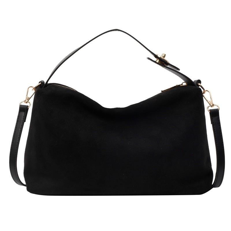 Sac Hématite Pervenche Paris – porté épaule effet daim – photo 6