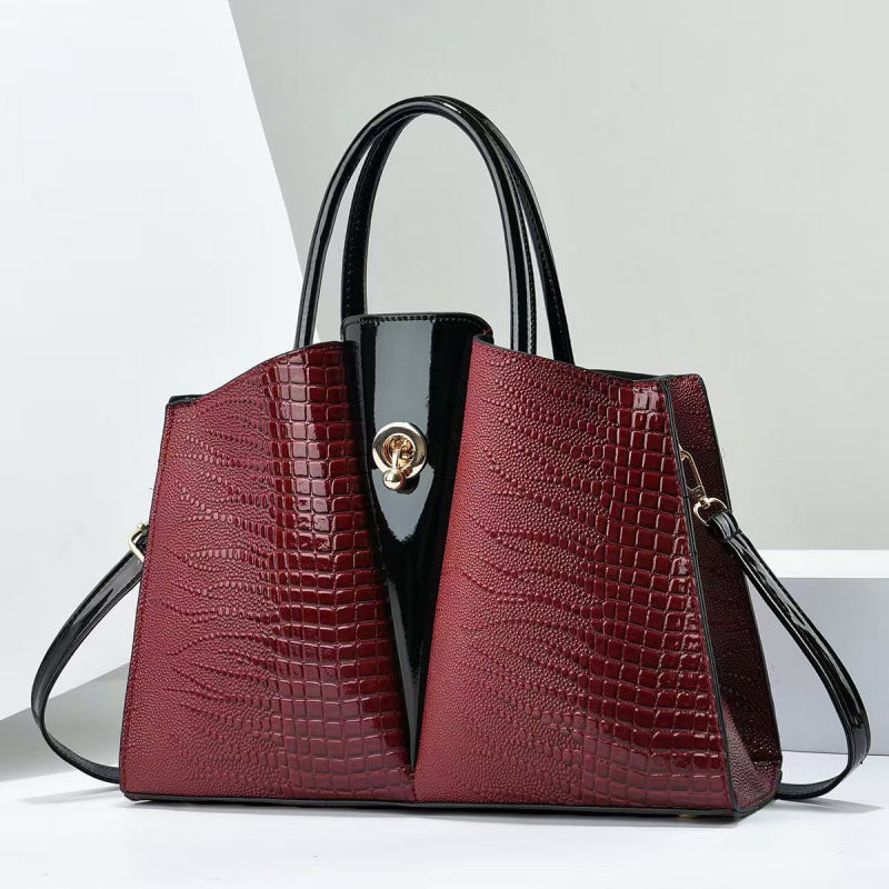Sac Cassiopée Pervenche Paris – effet croco – photo 6