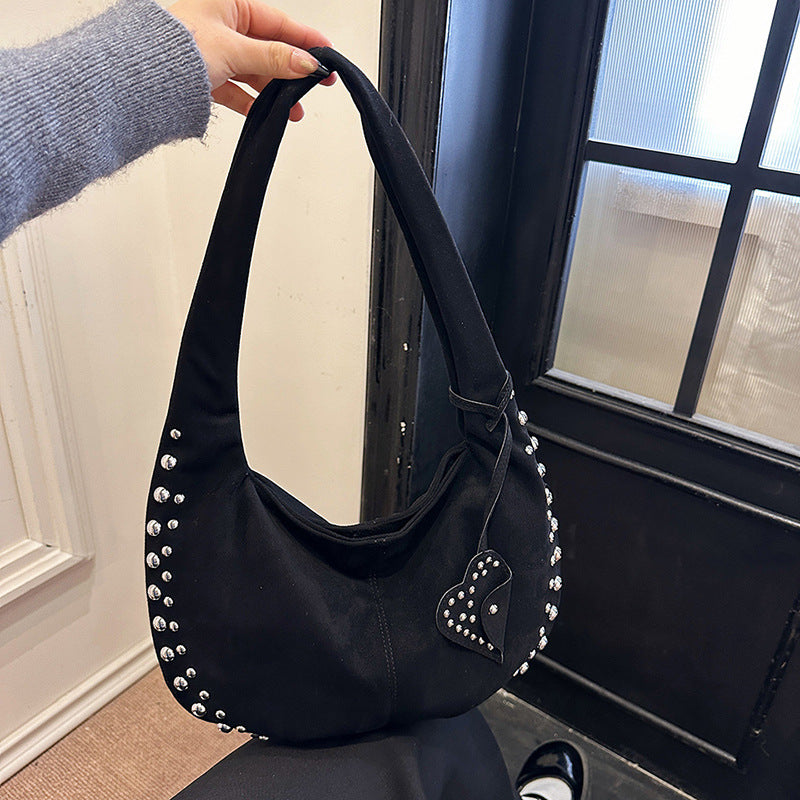 Sac Améthyste Pervenche Paris – porté épaule velours – photo 8