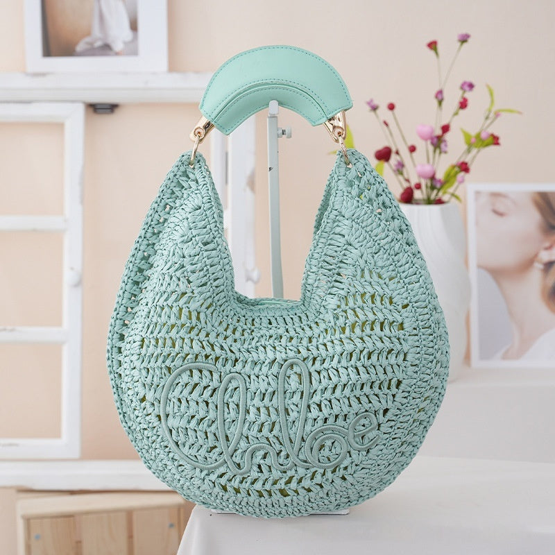 Sac Alkaid Pervenche Paris – paille ovale – photo 5