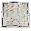 Foulard Céleste Pervenche Paris – carré satiné 90 cm