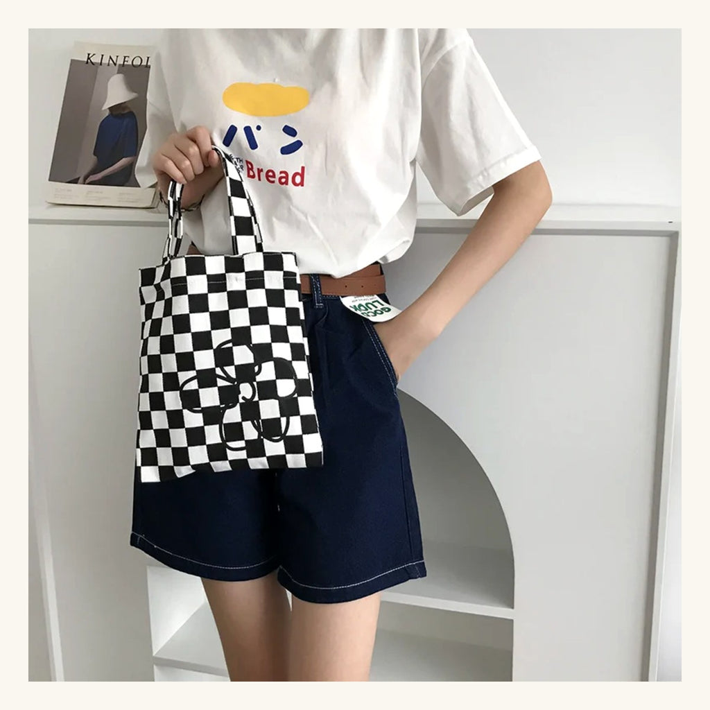 Sac Prehnite Pervenche Paris – petit carré en toile – photo 4