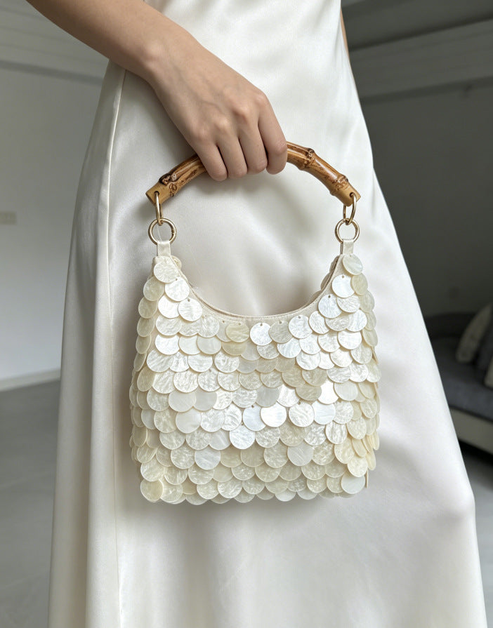Sac Enif Pervenche Paris – minaudière pailletée – photo 4