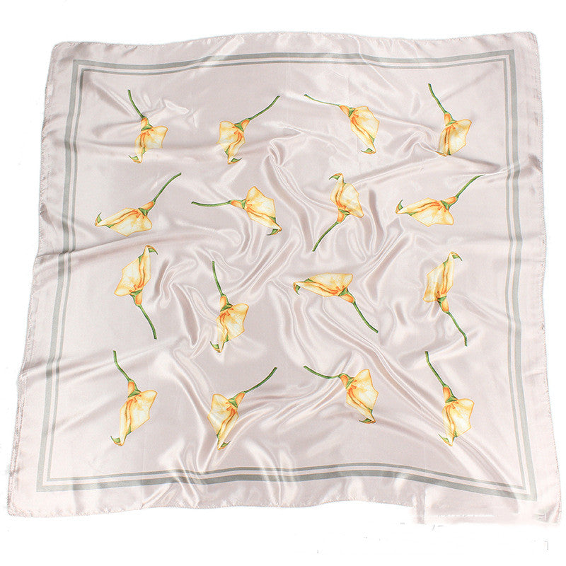 Foulard Céleste Pervenche Paris – carré satiné 90 cm – photo 2