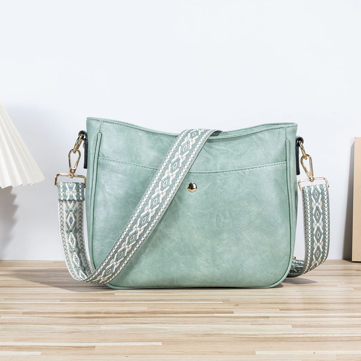Sac Turquoise Pervenche Paris – seau bandoulière – photo 14