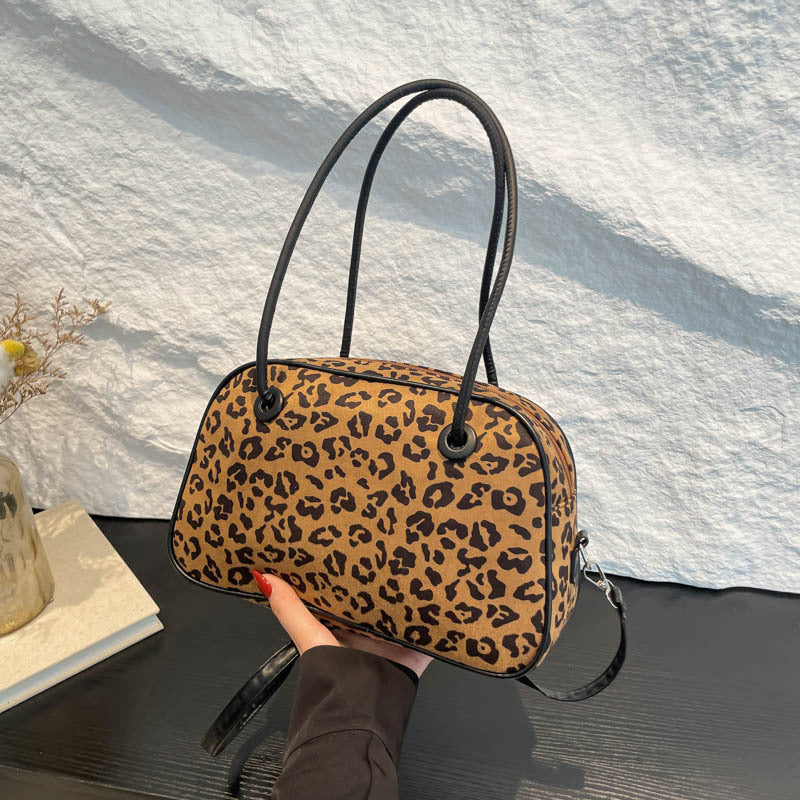 Sac Howlite Pervenche Paris – léopard velours – photo 2